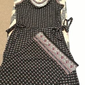 Max Studio Patterned Jersey Jumpsuit